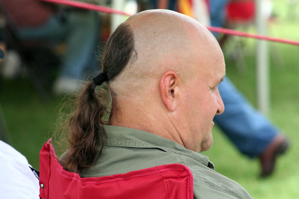 Would This Qualify As A Mullet  I saw this gentleman in 