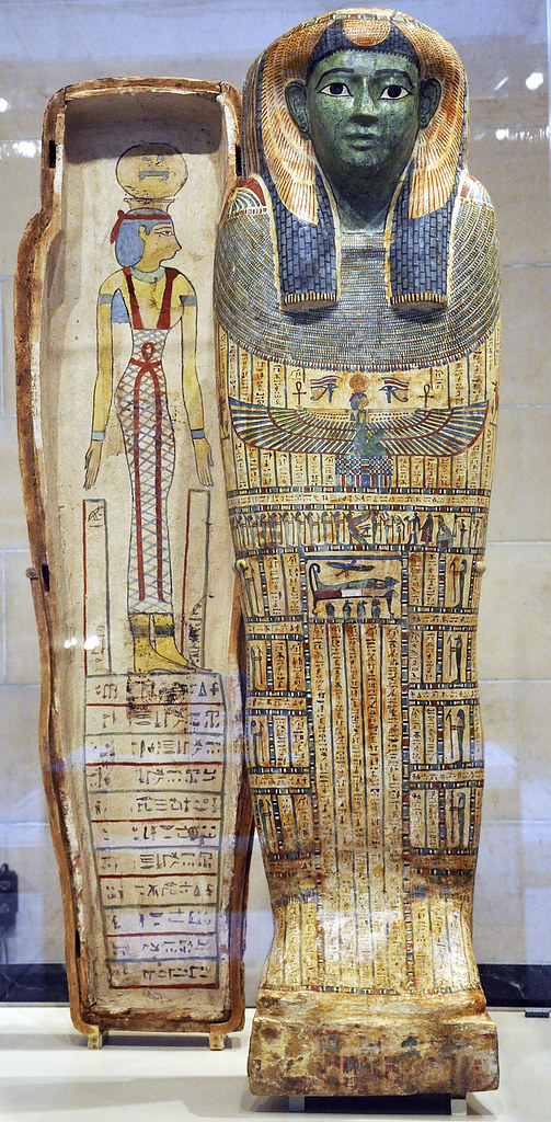 Coffin of Ta-mit, "She-Cat"  Egyptian, said to be from 