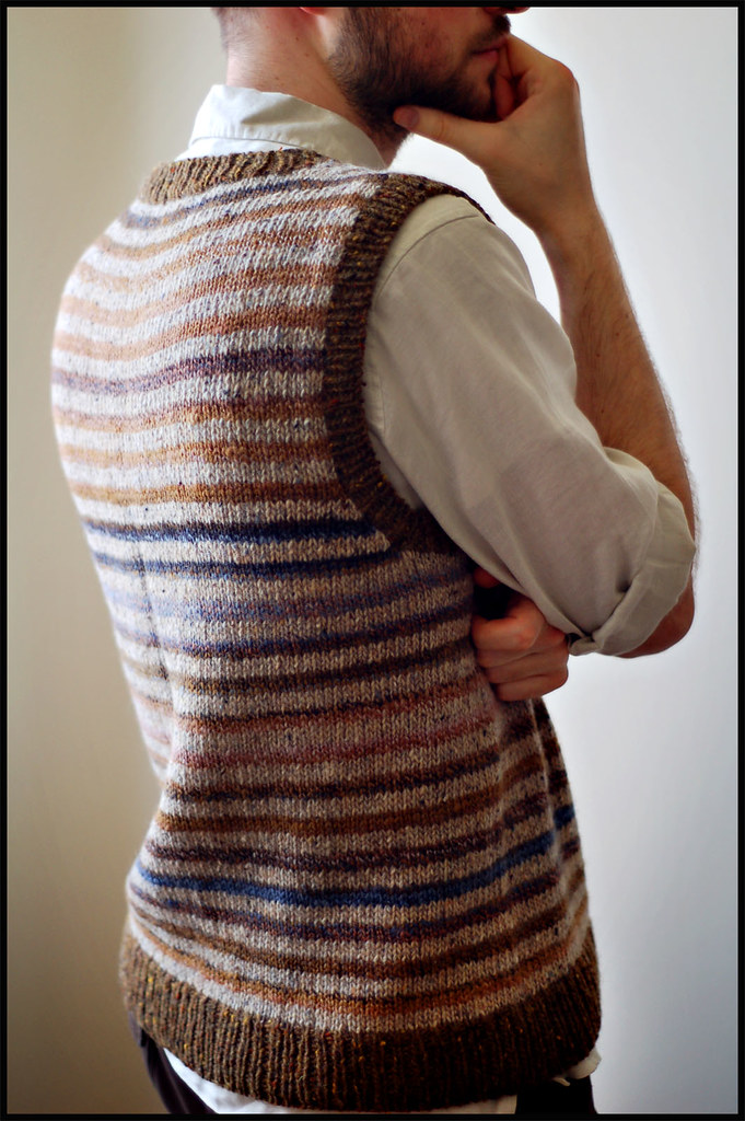 Striped Vest | Pattern: Generic Vest References: Knitting in… | Flickr