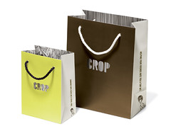 Crop Hair Boutique Shopping Bags | These bags have a laser d… | Flickr