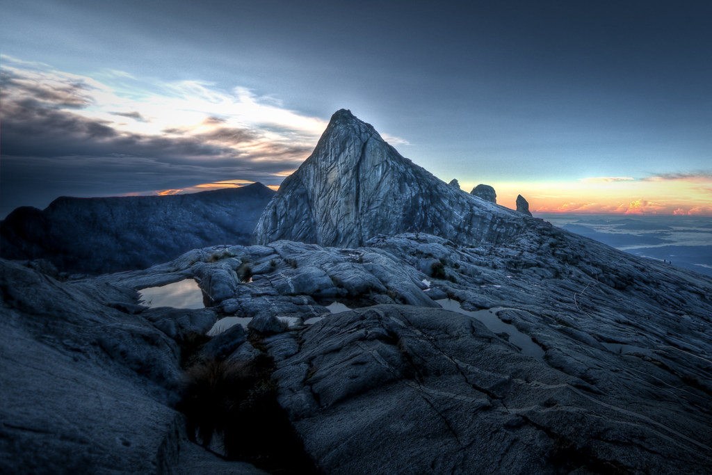 Sunrise across Mount Kinabalu Best viewed on black  Shot 