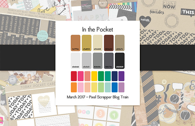 March 2017 DigitalScrapbook.com Blog Train - In the Pocket