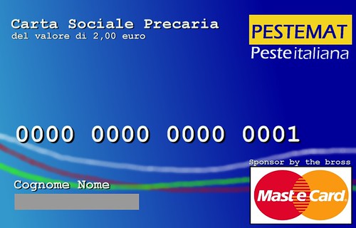 Social card precaria