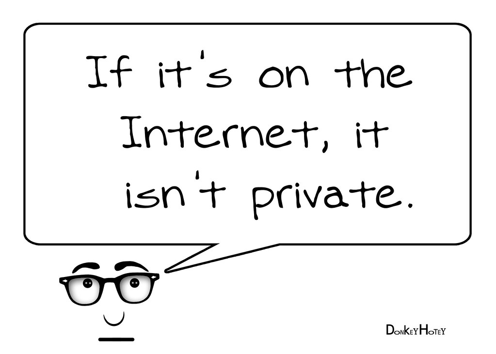 If it\u0026#39;s on the Internet, it isn\u0026#39;t private. | Sayings of Donk\u2026 | Flickr