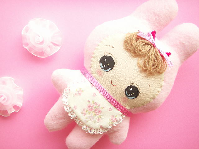 Japanese Kawaii Handmade Girly Bunka Doll Plush Pink Cute â€¦ | Flickr