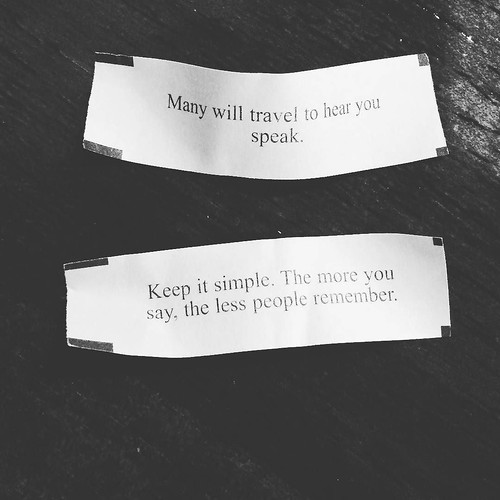 Wow. The cookies were in sync today. #FortuneCookieTellsAll #chinesefood