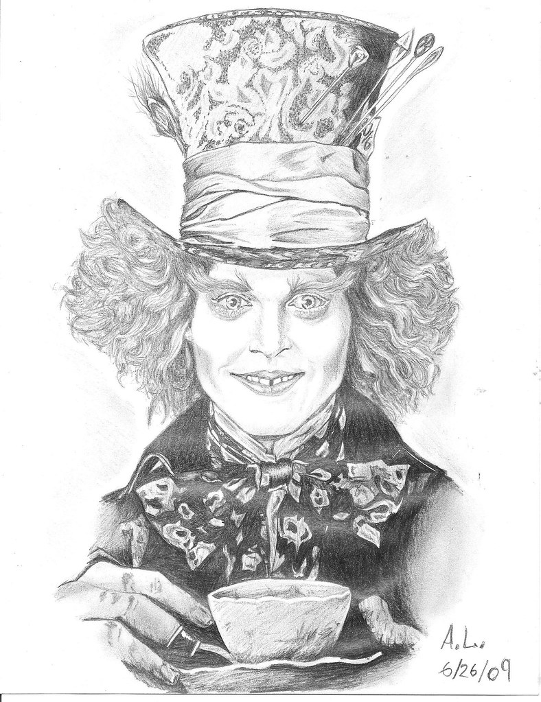 mad hatter johnny depp coloring pages - photo #21