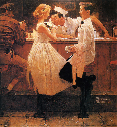 1957... After the Prom - by Norman Rockwell