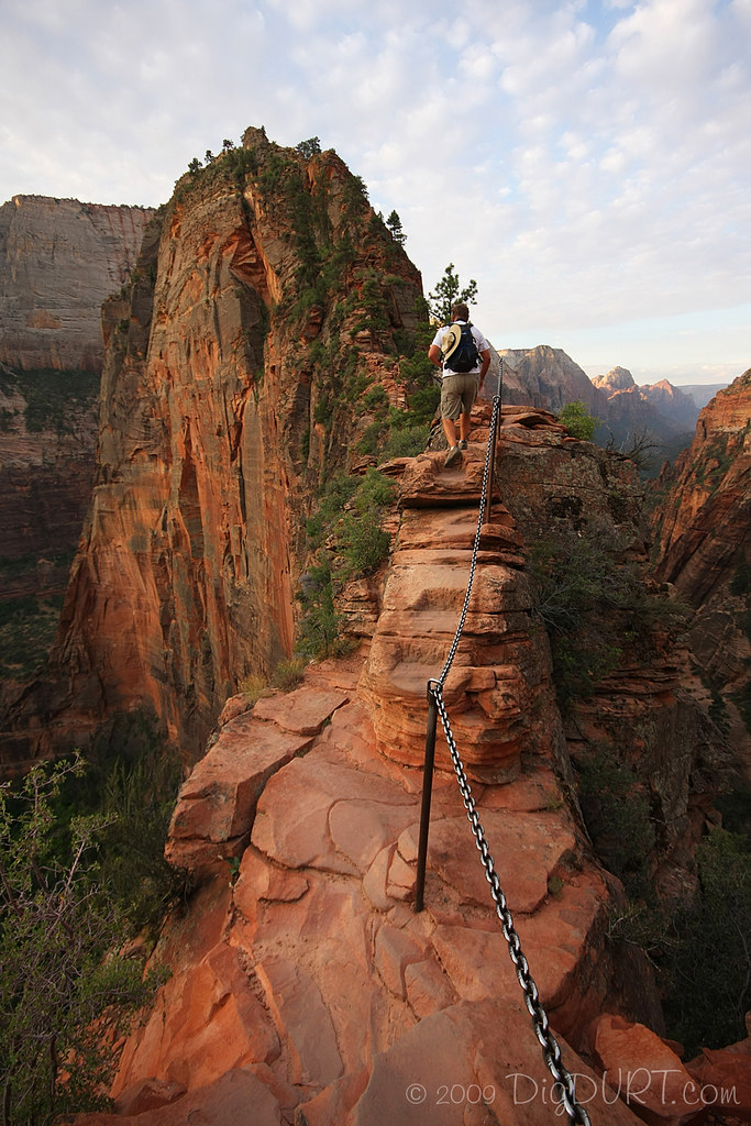 Angels Landing Trail | One of the narrower sections on the A… | Flickr