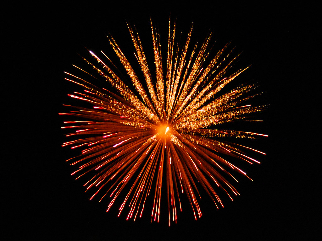 Orange Fireworks Explosion 4th of July fireworks at Canand… Flickr