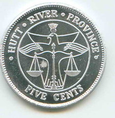 1976 Hutt River 5c Coin