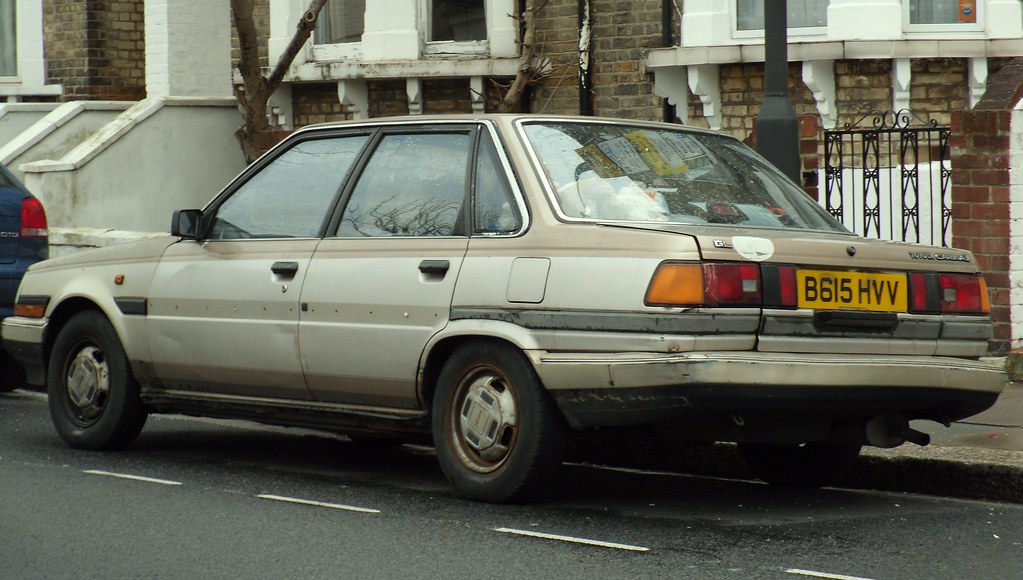 1985 Toyota Carina II 1.6 GL Saloon. A proper wreck of a