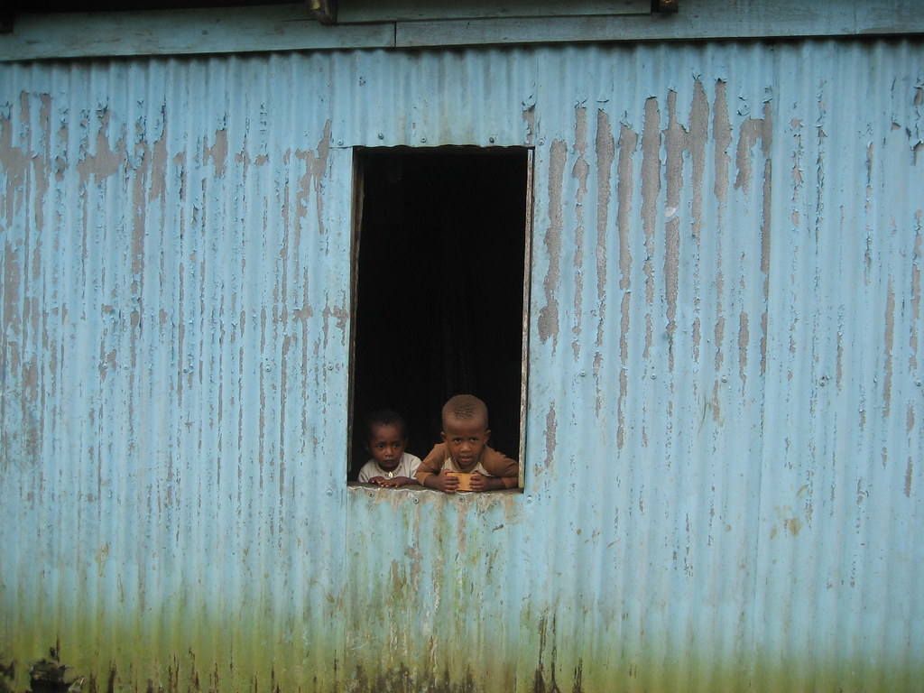 Children from a Fijian village