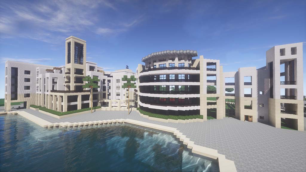 The Most Creative Minecraft Replicas Of Real Life Constructions & Buildings: Marassi Marina Residences