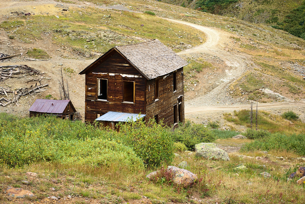 Duncan House, Built by William H. Duncan, a miner and mail-carrier, circa. 1879; Animas Forks, Colorado, remnants of a former mining camp; photo September 8, 2009 (Pentax K10D)