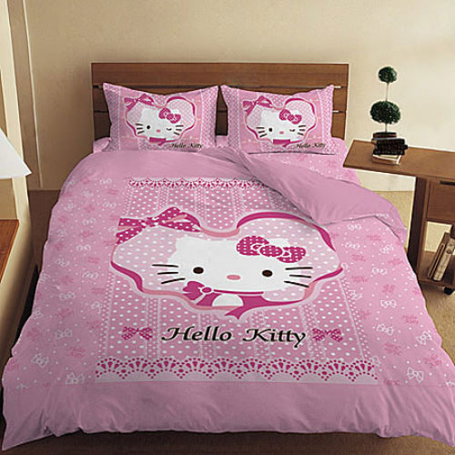 Sanrio Hello Kitty Ribbon Double Bed Quilt Cover Sgd69 9 Flickr