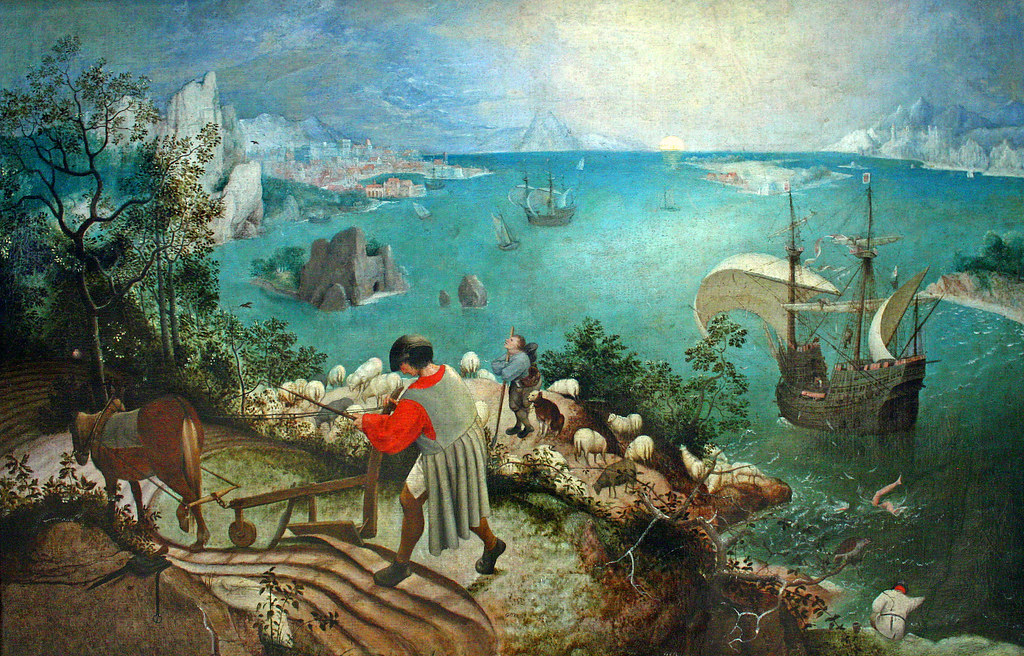 the fall of icarus bruegel