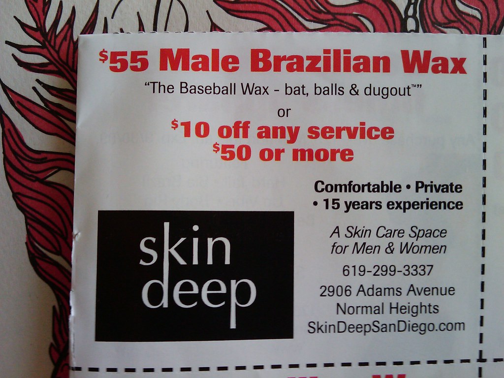 Hilarious coupon: Male Brazilian Wax "The Baseball Wax - b ...