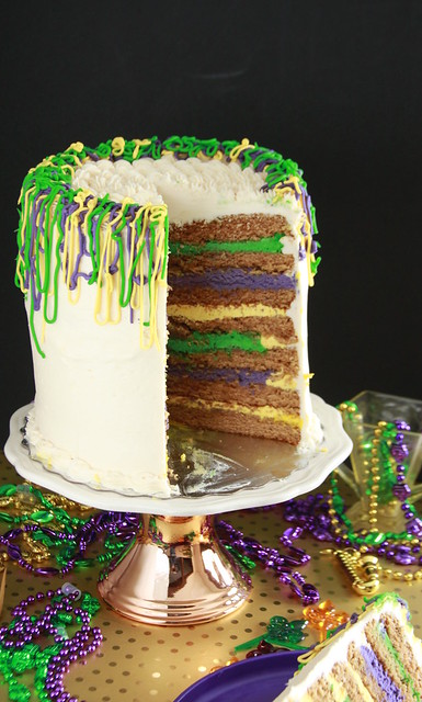 Mardi Gras Party Cake