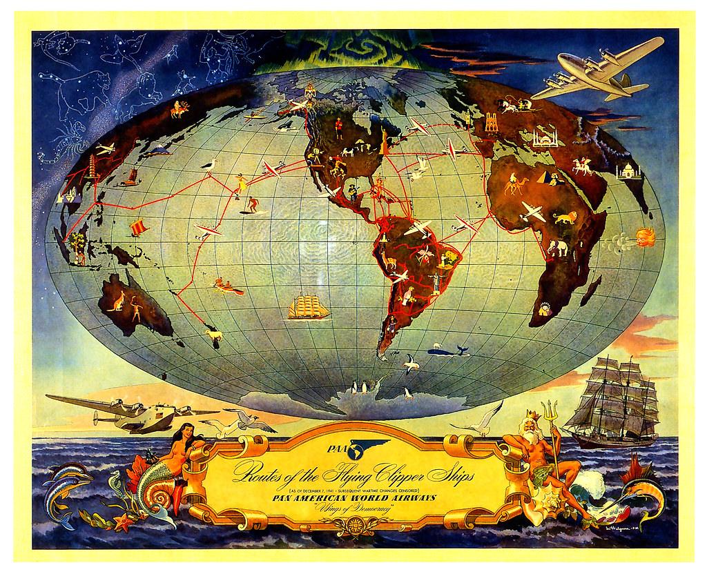 1941 ... Pan American Routes! | all images/posts are for edu… | Flickr1024 x 832