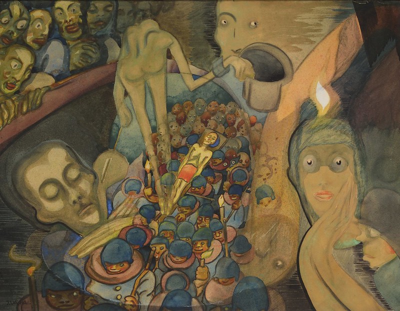 Josef Vachal - Dead Man's Dream, 1918
