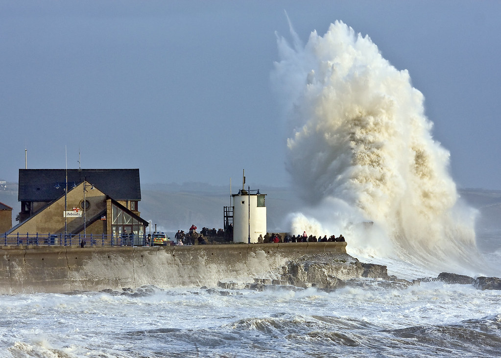 During storm. Porthcawl.