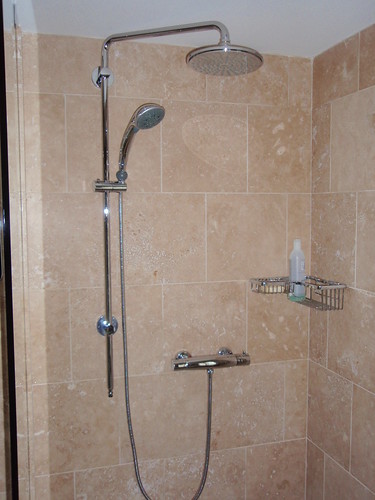 12x12 Travertine shower