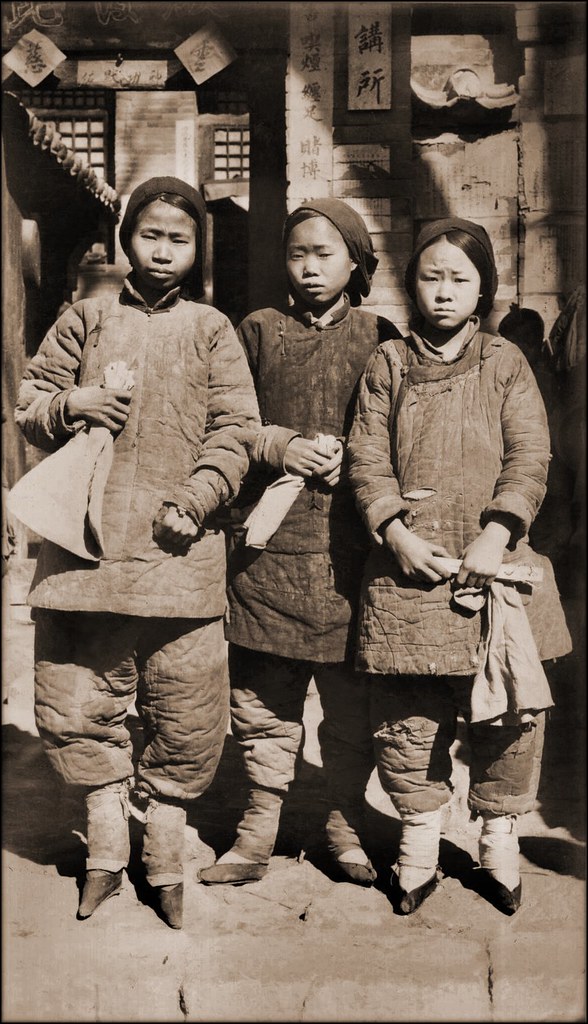 Foot Bound Girls, Liao Chow, Shansi, China [c1930] IE Ober 