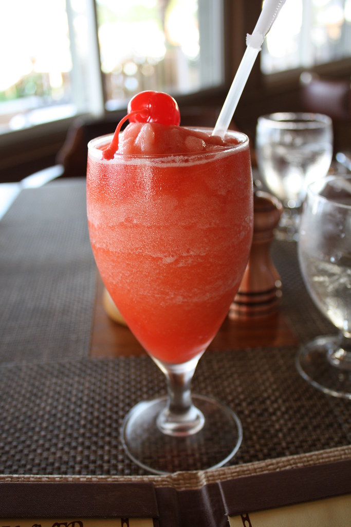 Frozen "Bahama Mama" mixed drink from Bonefish Folley's