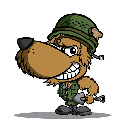 Dog soldier cartoon character design | Dog soldier cartoon c… | Flickr
