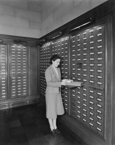 Photograph Of Card Catalog In Central Search Room 1942 Flickr