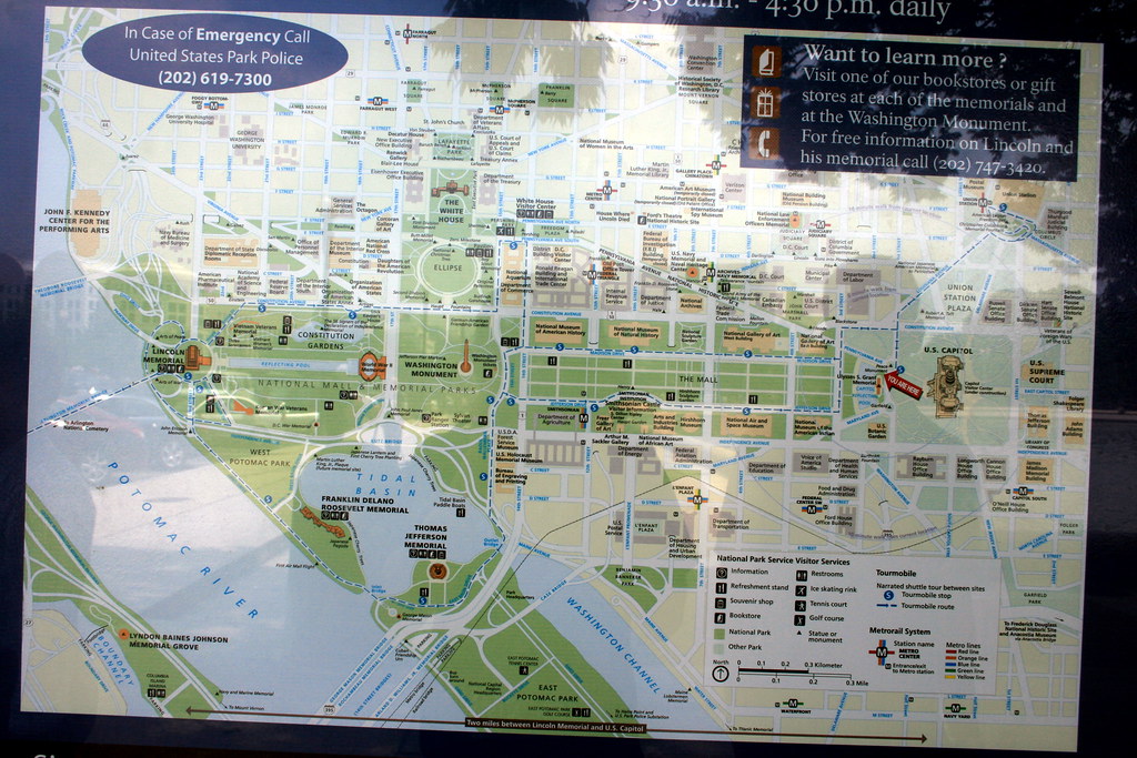 Dc Map Map Showing All The Landmarks Of Washington Dc Abir Anwar Flickr 2038