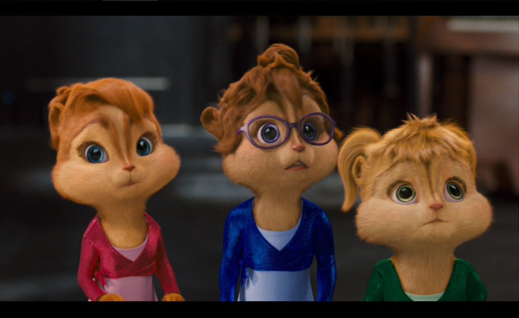 Chipettes after singing.