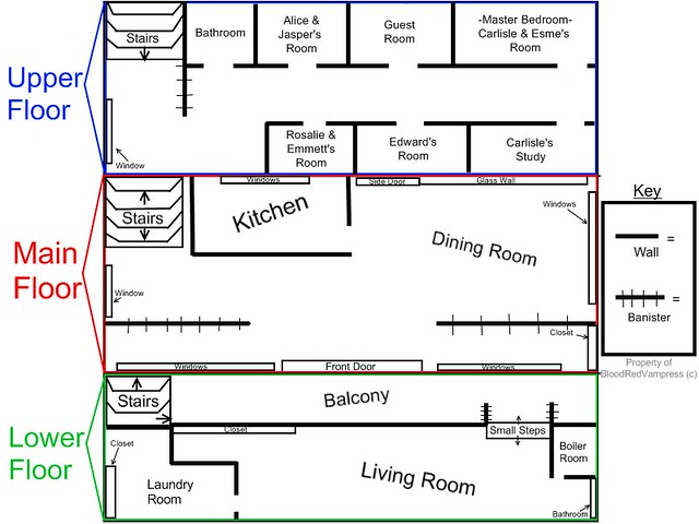 Cullen House Floorplan Here's my interpretation of the