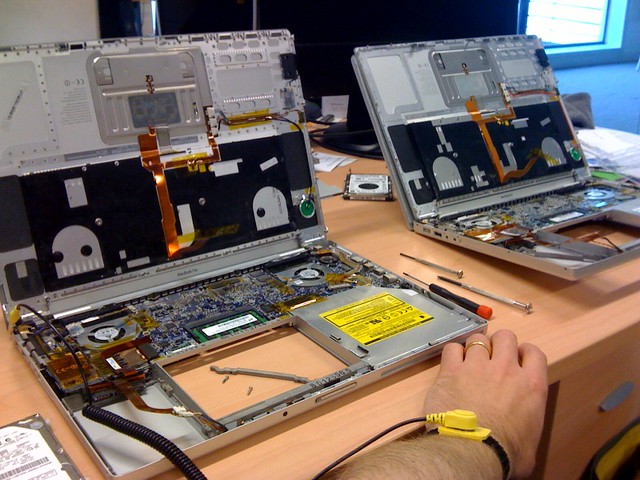 Open hard disk surgery | \u0026quot;Don\u0026#39;t do this at home!\u0026quot; the instru\u2026 | Flickr