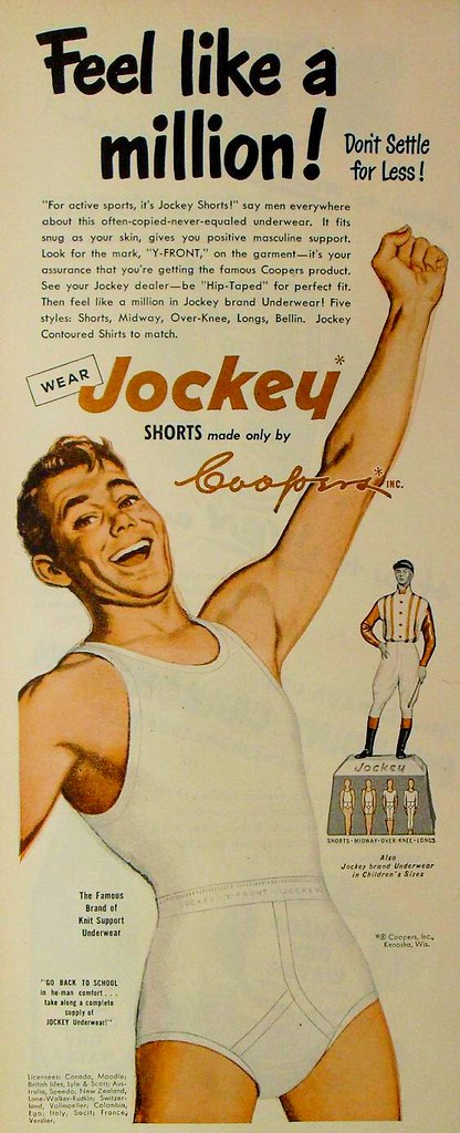 1950s Jockey Shorts Briefs Men's Underwear Vintage Adverti… | Flickr