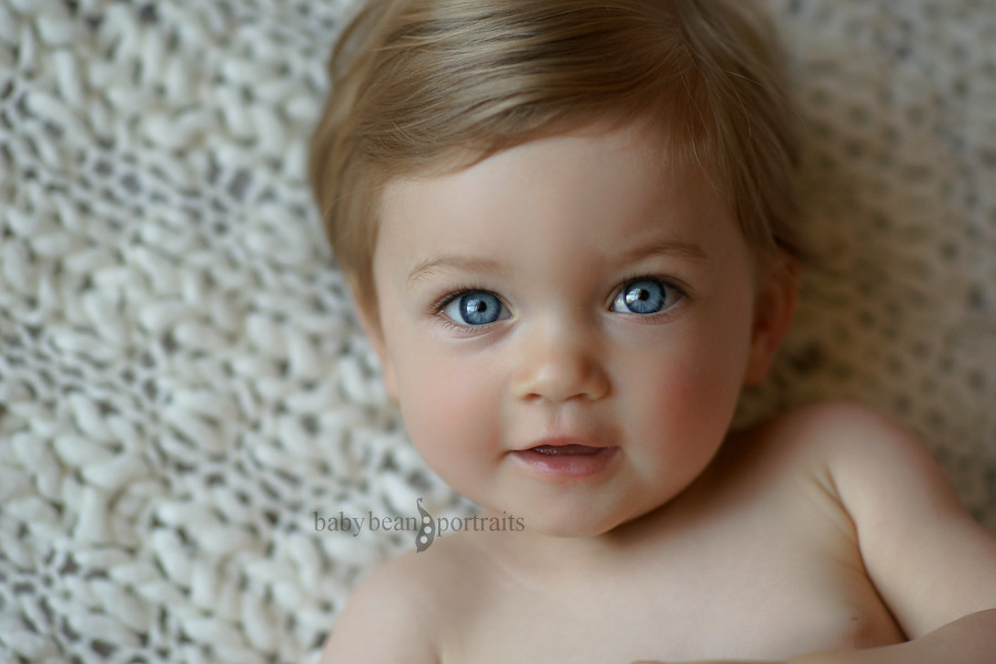 Blue Eyed Brunette Baby 3