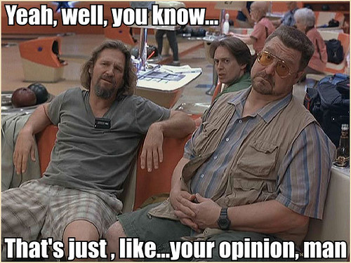 Image result for lebowski opinion