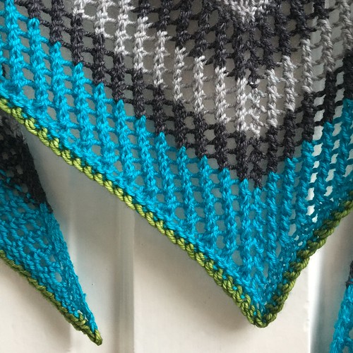 Reyna shawl knit by Poppyprint
