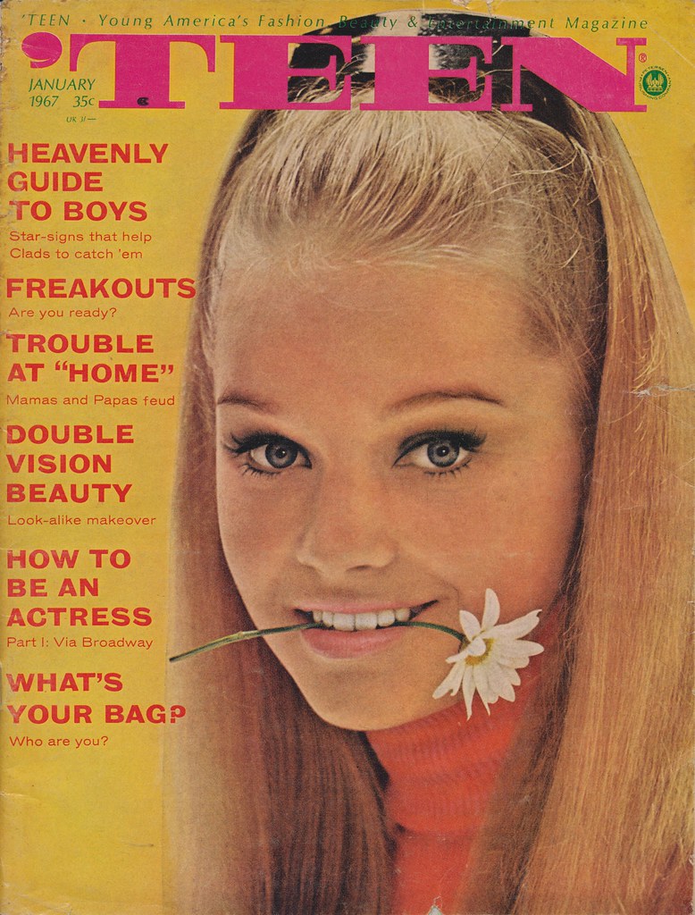 Teen - January 1967  Newly Rescanned Cathy Fuller Is The -3986