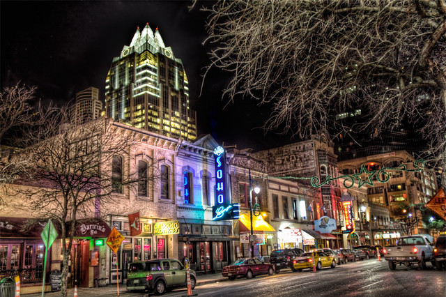 austin_6th_street | Downtown Austin at night. 6th street vieâ€¦ | Tim