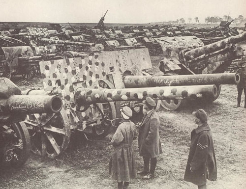 What was WW1 artillery?