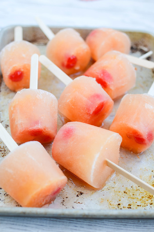 Hurricane Pops! The classic Hurricane cocktail as a popsicle! Perfect for Mardi Gras!