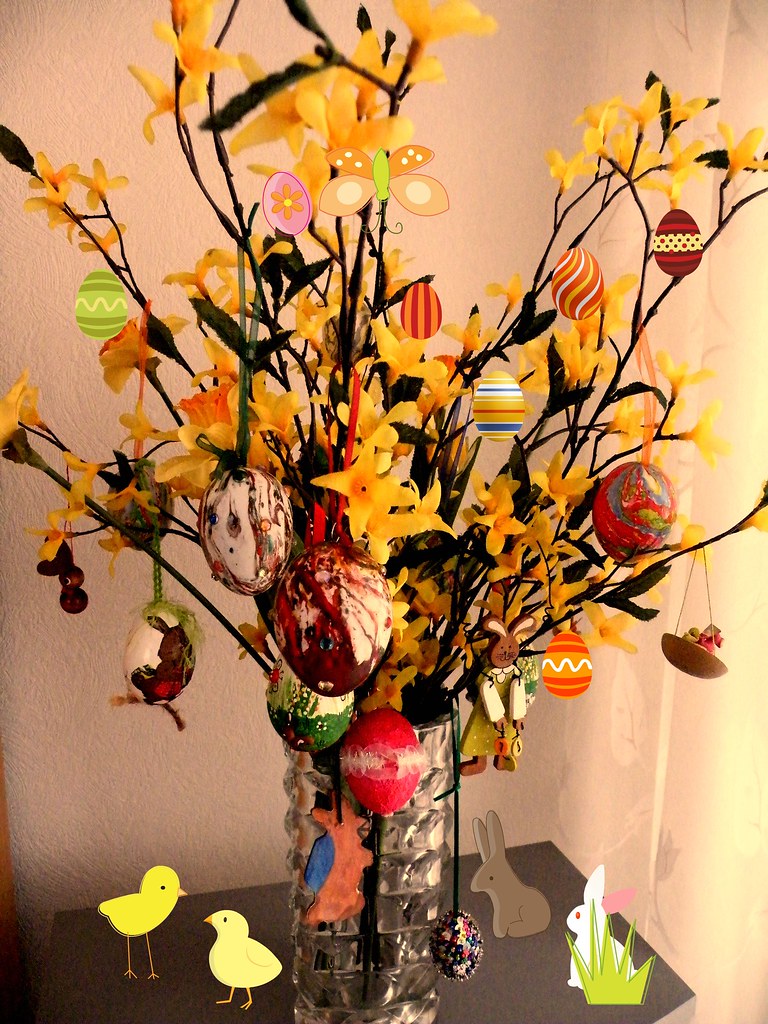 Oster Strau  Easter Bouquet Pasqua Bouquet Bouquet 