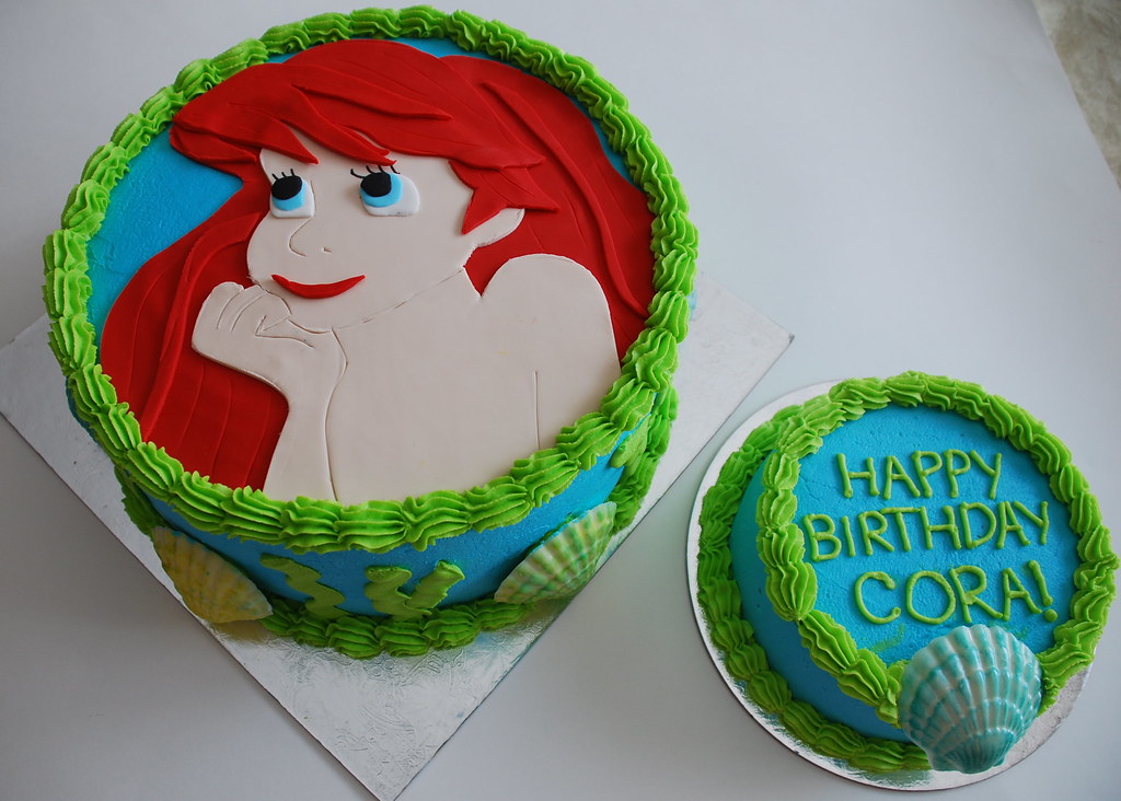 Little Mermaid With Smash Cake 1st Birthday Cake 10 Choc Flickr