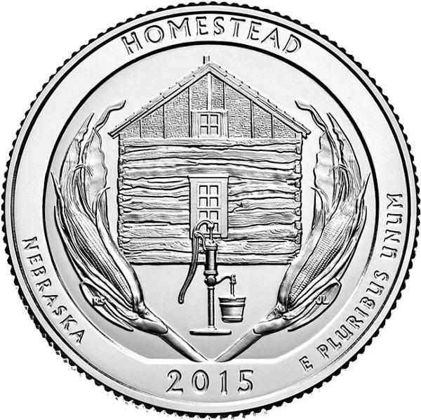 25 Centov USA 2015 D, Homestead
