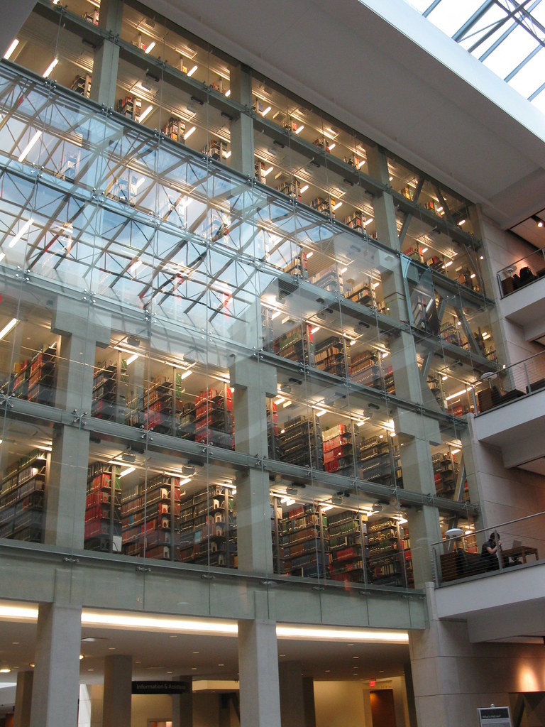 Stacks, atrium, Thompson Library, Ohio State University | Flickr