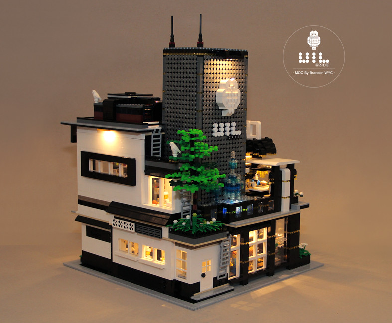 LEGO Modular MOC - UiL Cafe "Mingle with the night"