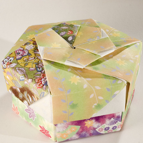 Decorative Hexagonal Origami Gift Box with Lid: # 06 | Flickr