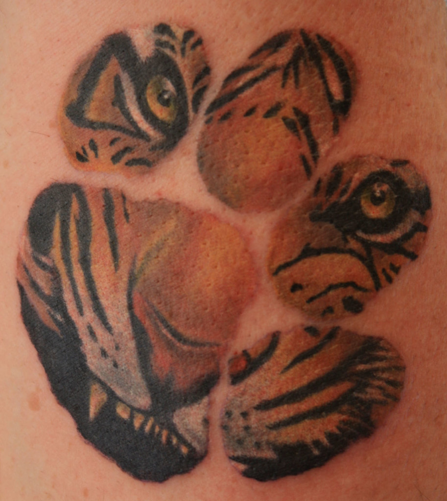clemson tiger paw ..catfish at eternal art tattoos. 1851